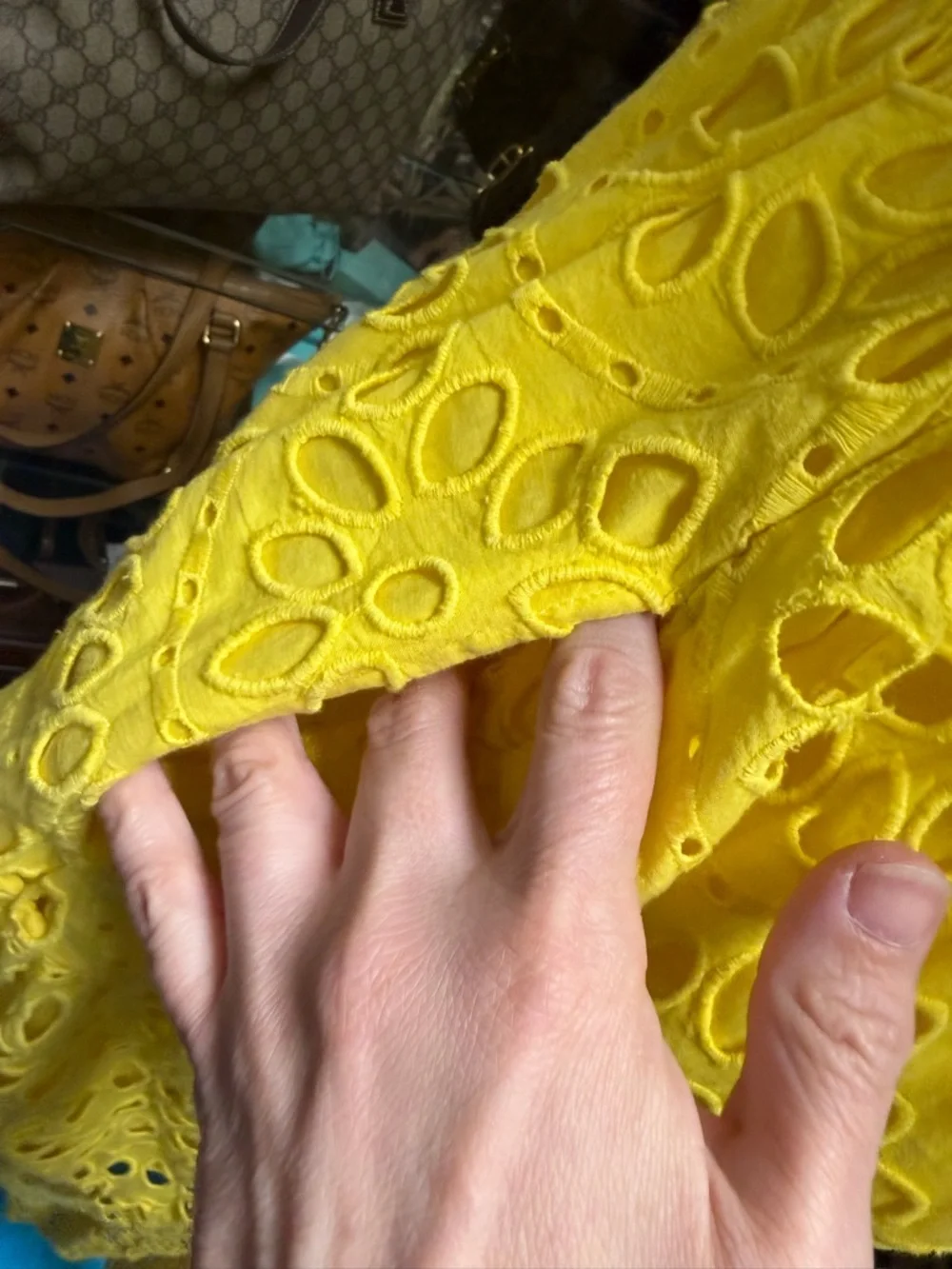 F-9 Figue Phoebe Dress in Sunshine Yellow - Picture 9 of 10